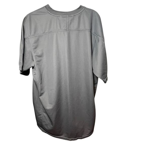 Vintage Y2K Nike Athletic T Shirt Mens LG gray embroidered Swoosh Short Sleeve - Picture 2 of 5